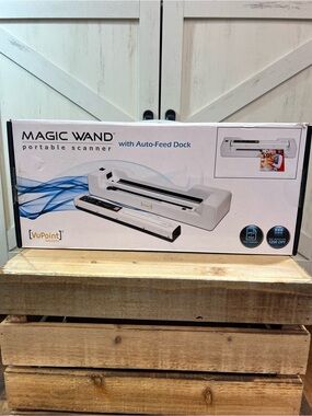 VuPoint Magic Wand Portable Scanner with Auto-Feed Dock (White)